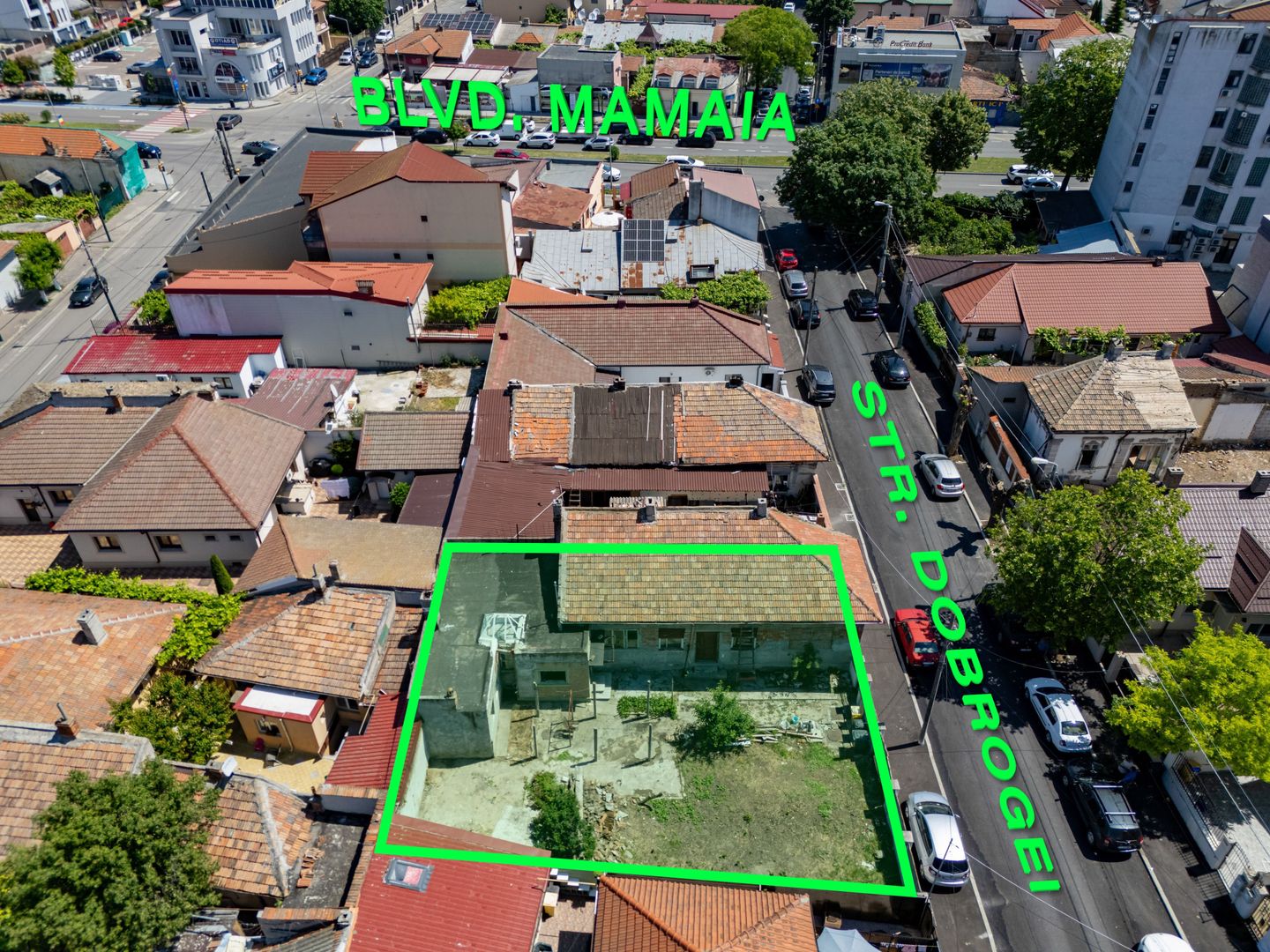 Teren 339 mp, orientare Sud | Deschidere 17,69 m | Str Dobrogei nr. 42 - Poză 1
