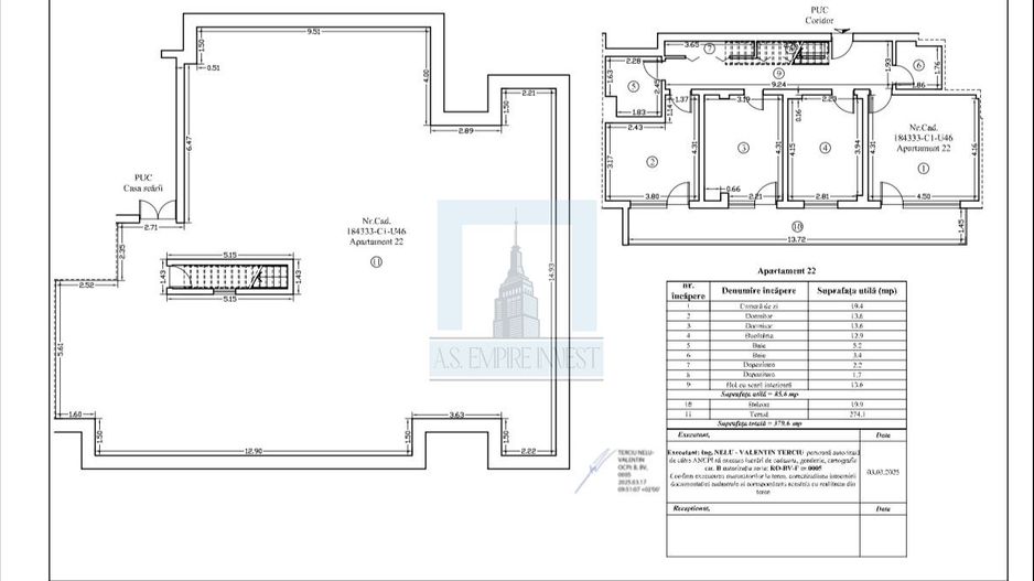 Apartament 3 camere, parcare, boxa, terasa de 274 mp-zona Bartolomeu - Poză 11