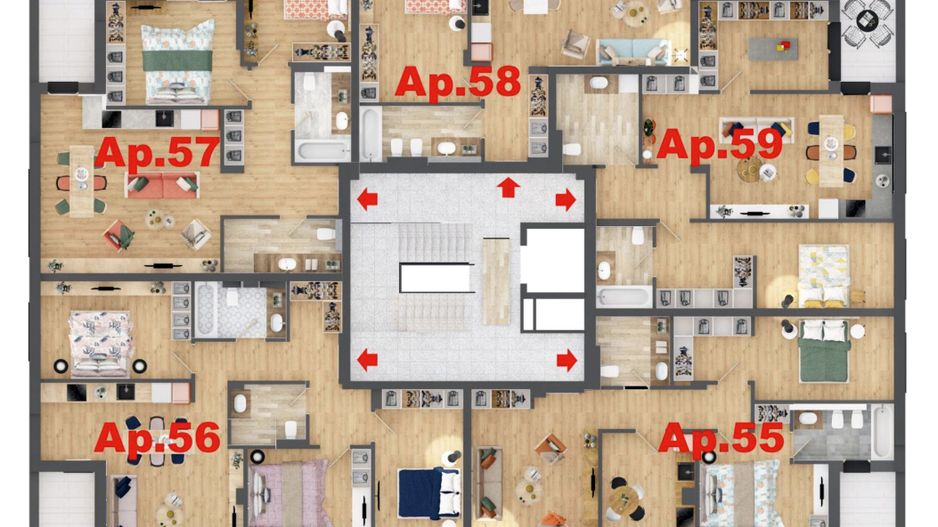 Penthouse 3 camere în bloc nou ARED City - Poză 14