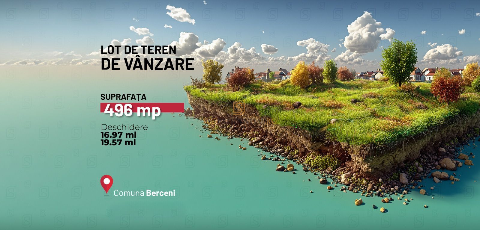 De vanzare teren intravilan 496 mp - Comuna Berceni - Str. Miorita - Poză 1