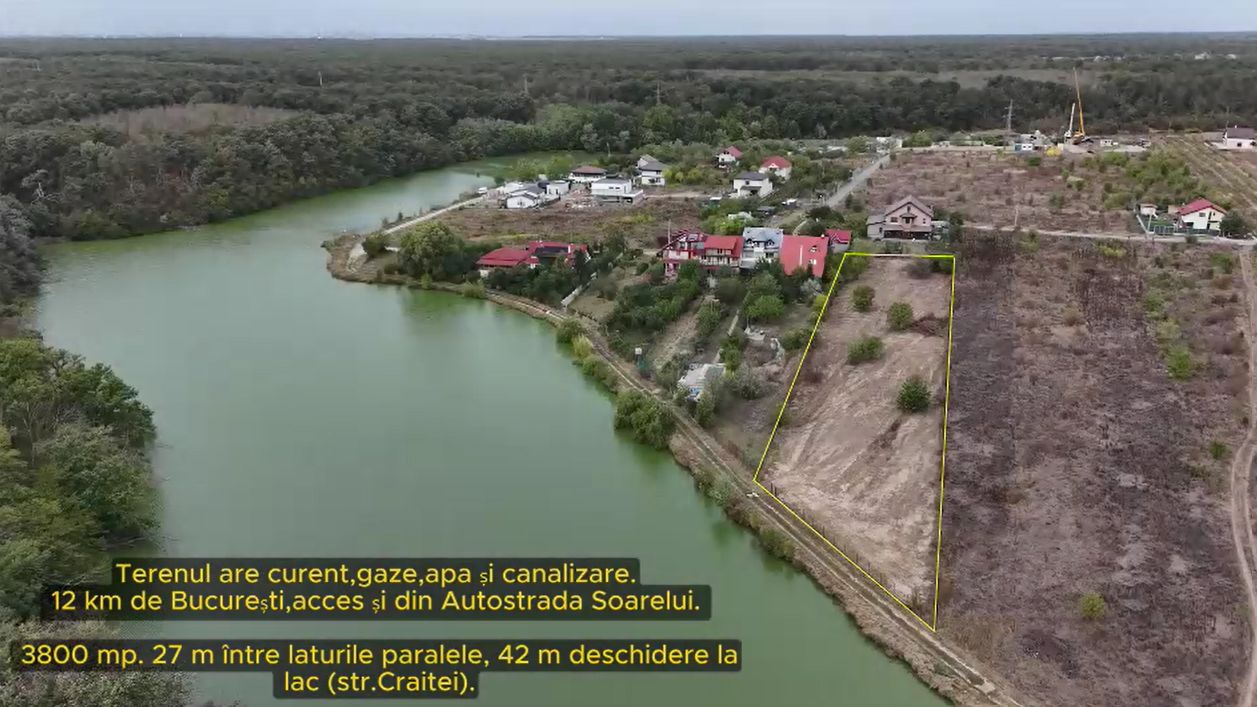 Teren Intravilan de vanzare 3778 mp Branesti Strada Violetelor - Poză 2