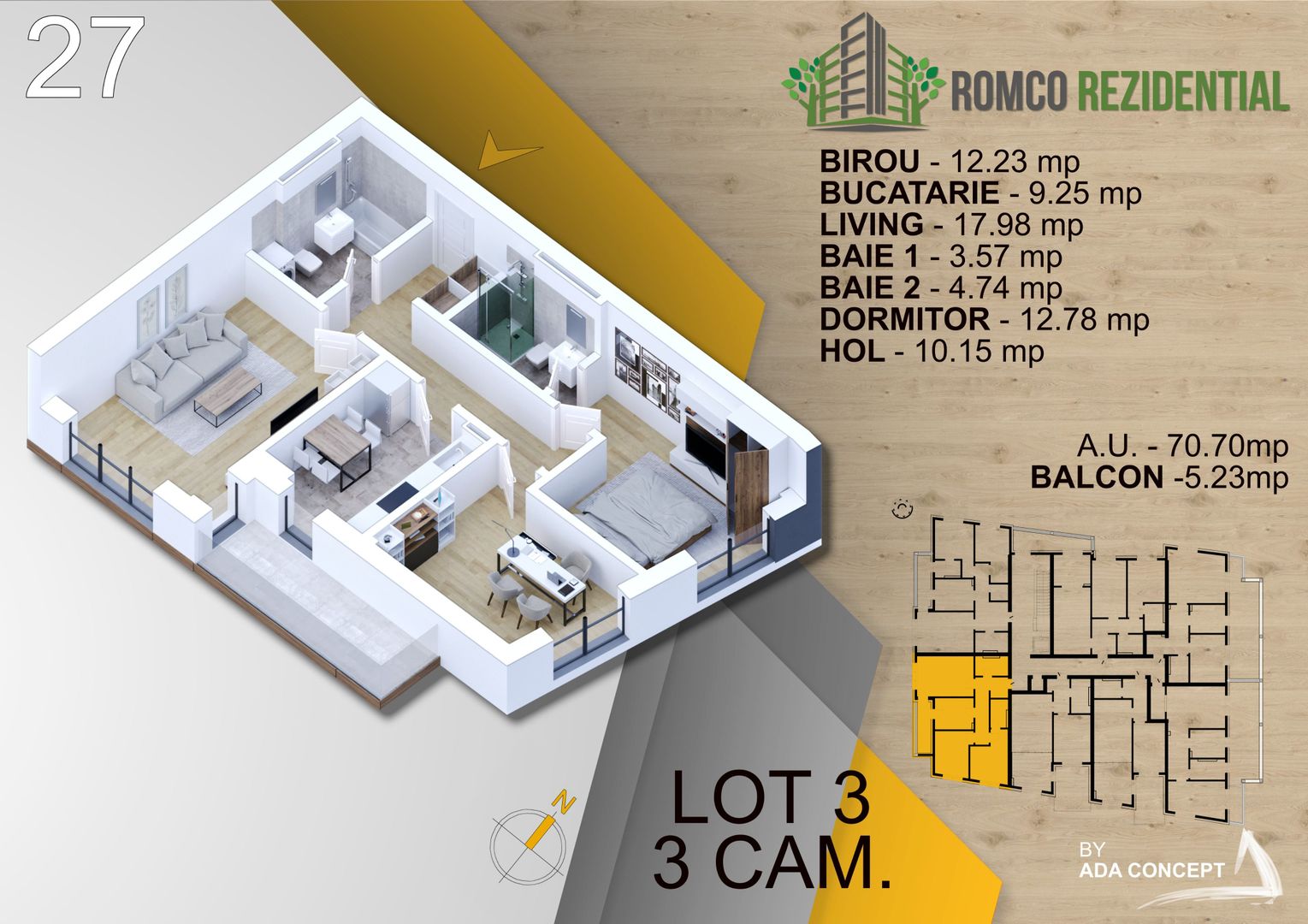 3 CAM. IN PROIECTUL PREMIUM ROMCO - Poză 14