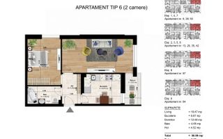 Apartament 2 camere de vanzare, Sector 4 - PRET PROMOTIONAL - Schiță 8