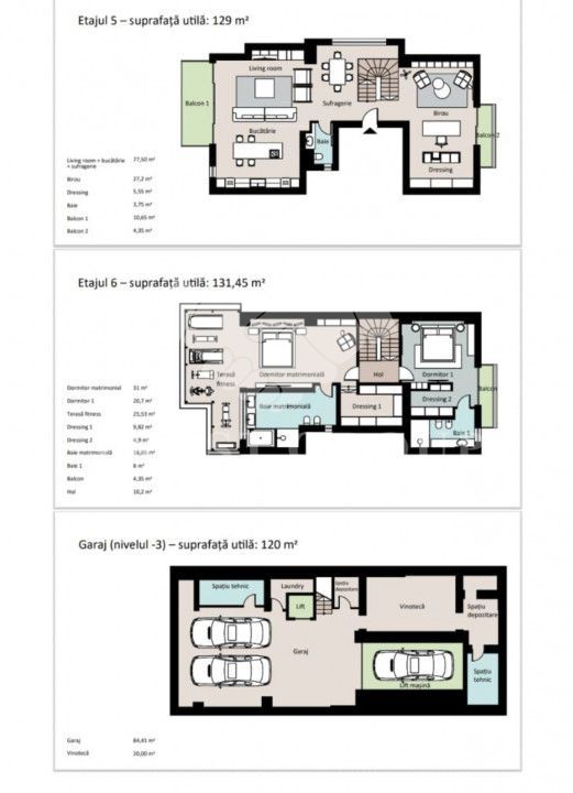 Penthouse tip Duplex Primaverii |+ 2 Locuri Parcare + Boxa - Poză 42
