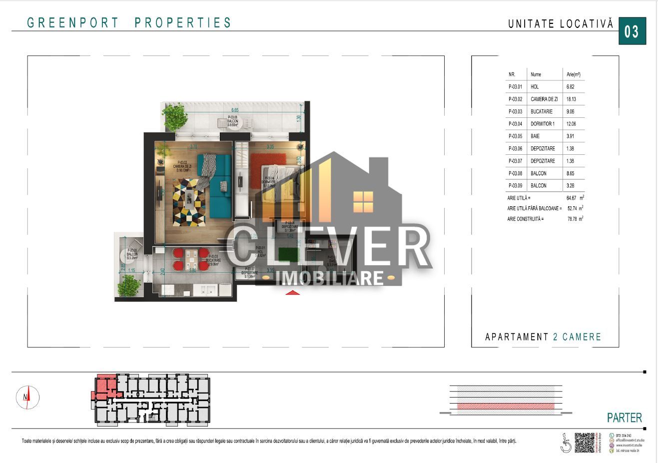 Apartament 2 camere, parter, finisaje la alegere | Pallady - Poză 5