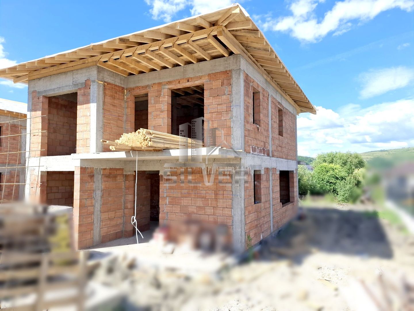Casa in curs de construire/Teren 450 mp/VANZARE PF. - Poză 1