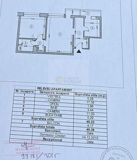 2 camere I Calea Grivitei -Metrou 1 Mai I Etaj 7/7 - Poză 18