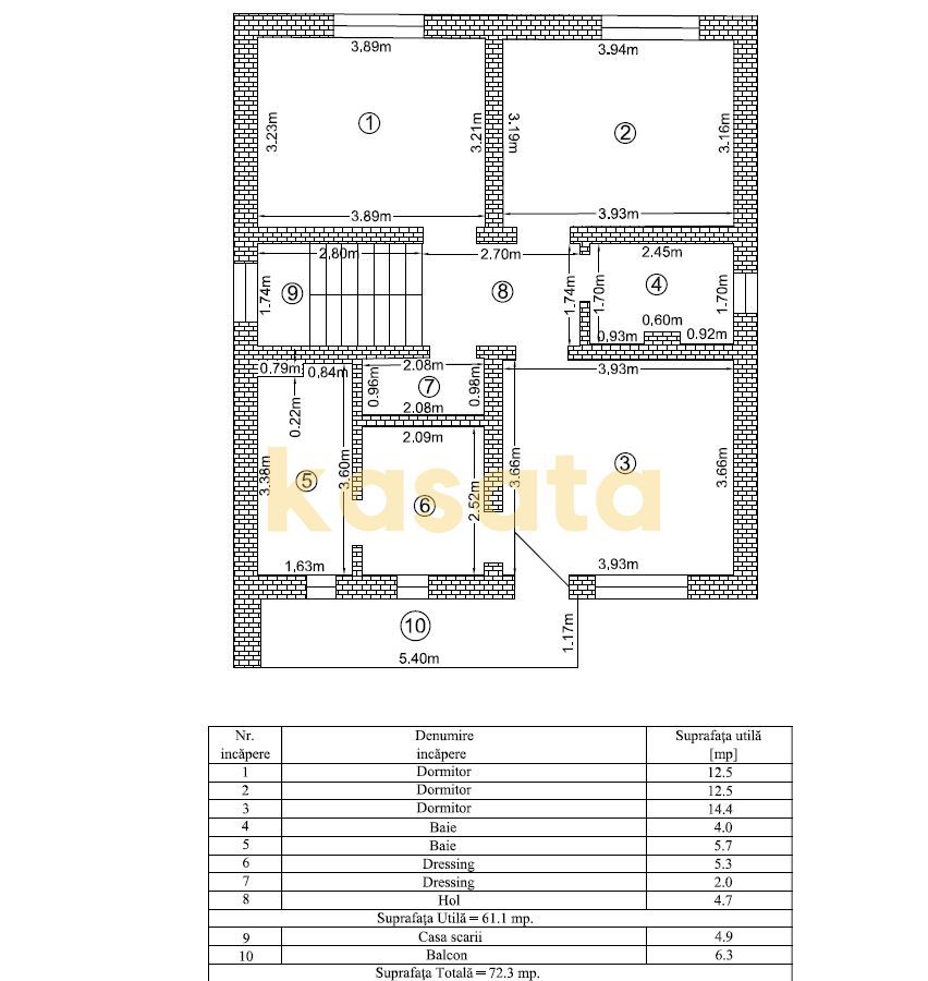 🏡 Casă P+1 de vânzare | 5 camere | Toate utilitățile - Schiță 21