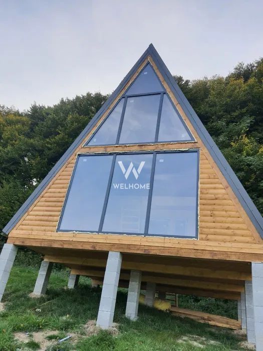 Teren cu cabane A-Frame și priveliște către Munții Făgăraș - Poză 4
