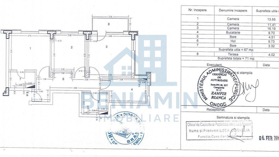 3 Decomandate-71mp-Mobilat-Utilat-Centrala-Lift-Parcare-Tractorul - Poză 11