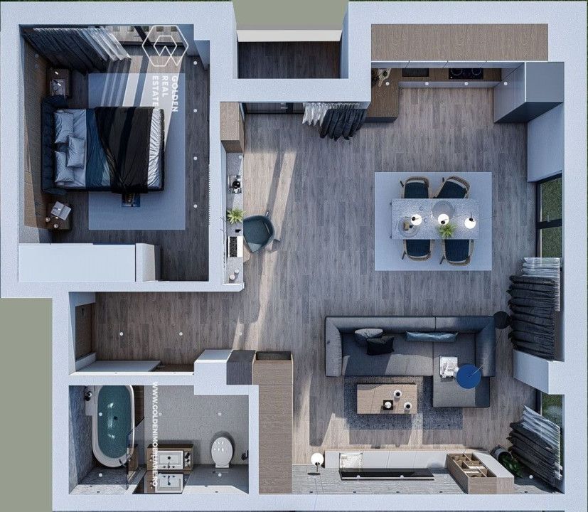 Apartament nou, 2 camere, Calea Torontalului-Comision  0% - Poză 11