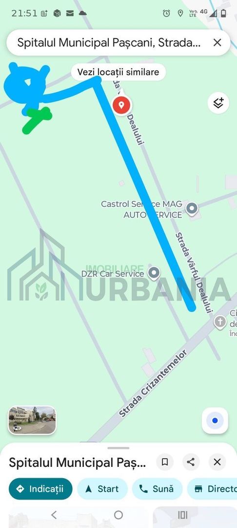 Teren intravilan de vânzare, Pașcani (Iași), Strada Crizantemelor, 3.962 mp - Poză 2