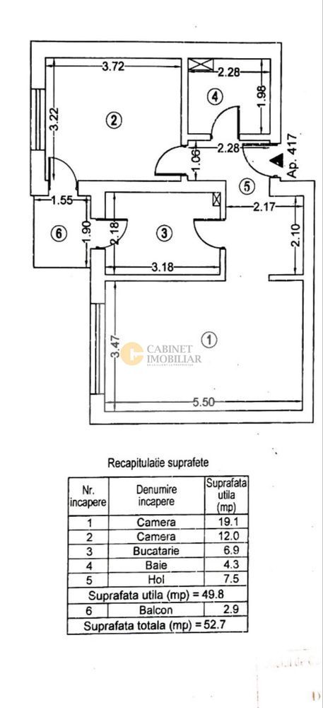 2 Camere - 53MP | Decomandat | M Grozavesti - 5 minute - Poză 8