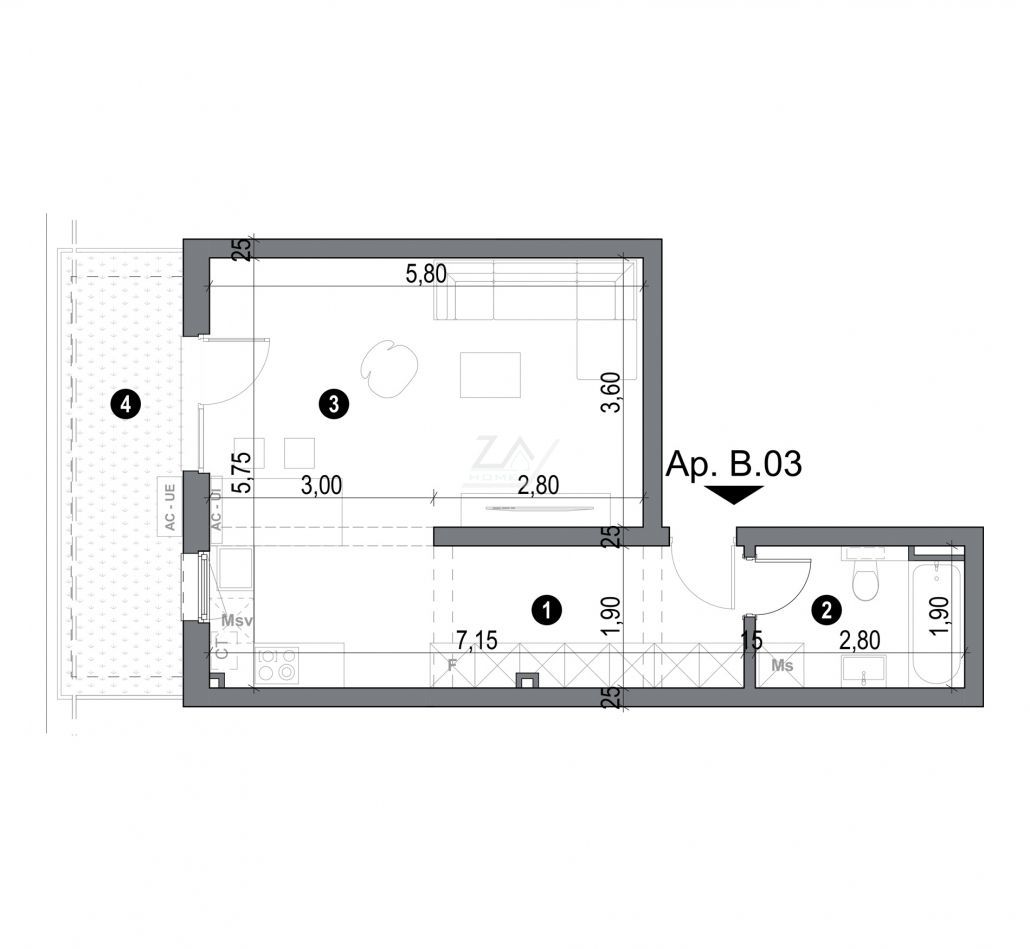 Gradina proprie 34 mp. Finisaje superioare. Loc de parcare. - Poză 5
