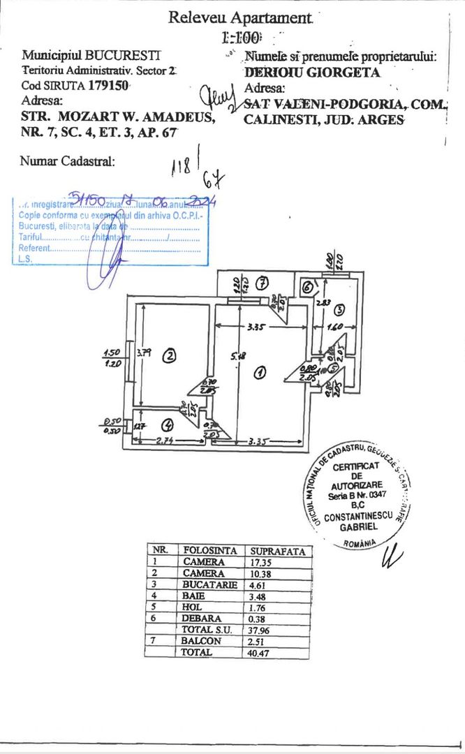 Floreasca - str. Mozart, doua minute parc si statii STB, Comision 0 - Schiță 13