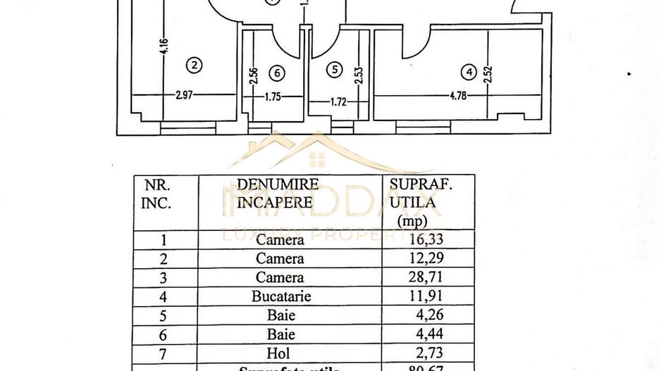 Apartament *3 camere* // Andronache - Tei - Schiță 16