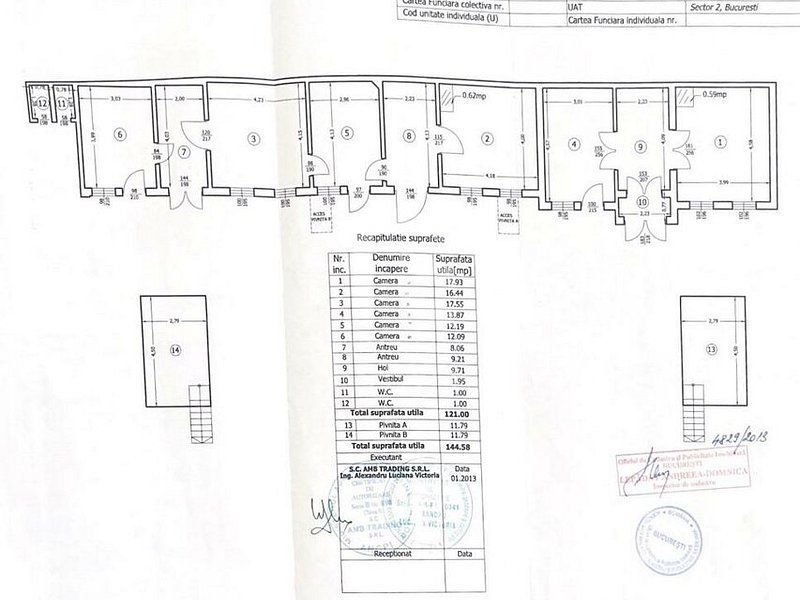Vila 1950 121 mp s.u. Mosilor-Ion Maiorescu nr.24 260 mp teren - Poză 6