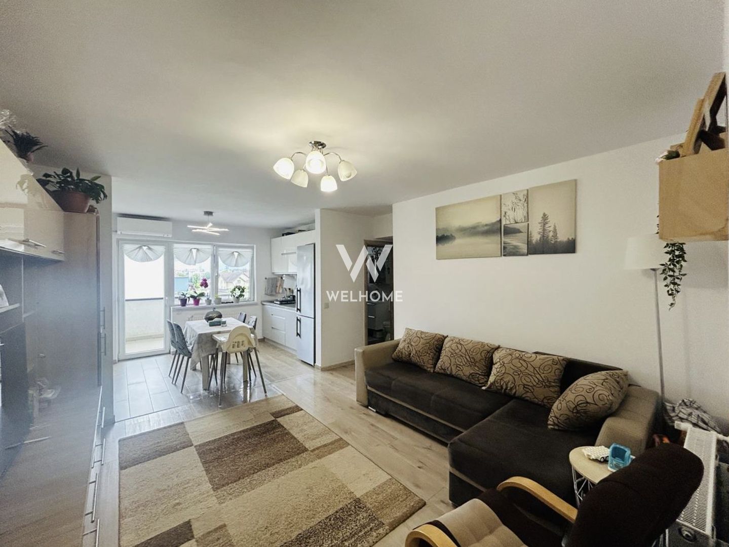 Apartament 3 camere, etaj intermediar, mobilat, 2 bai, 2 balcoane - Poză 9