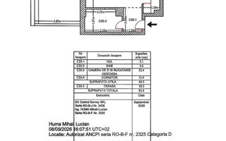 2 camere cu terasă de aproape 40 mp | Trapezului | Etaj 3/3 | Lift - Schiță 10
