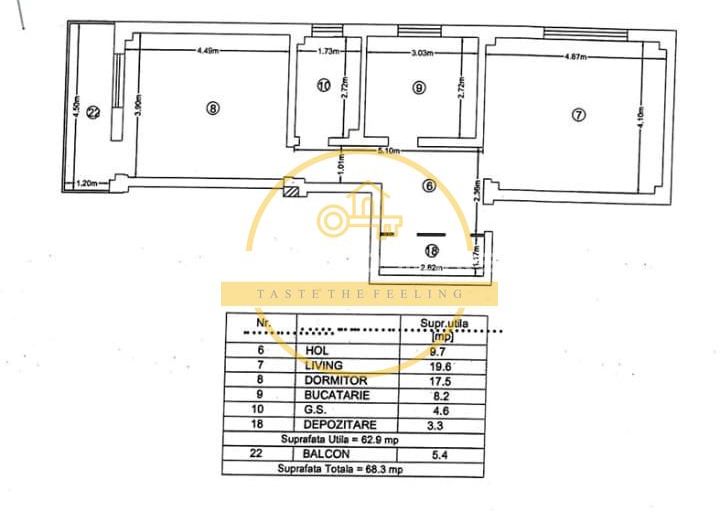 Apartament cu 2 camere/ 65mp/ zona Tatarasi - Poză 9