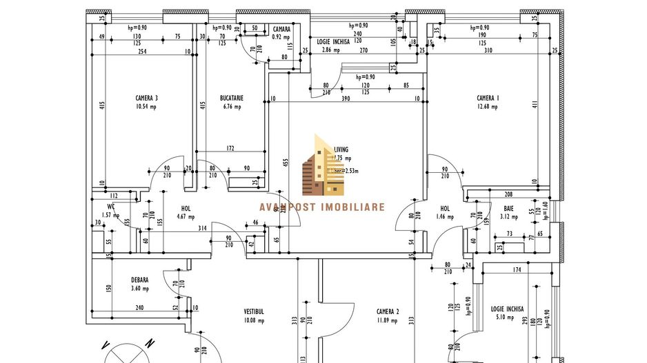 | Apartament cu 4 camere de vanzare | Cartierul Grigorescu | Etaj 2| - Poză 2