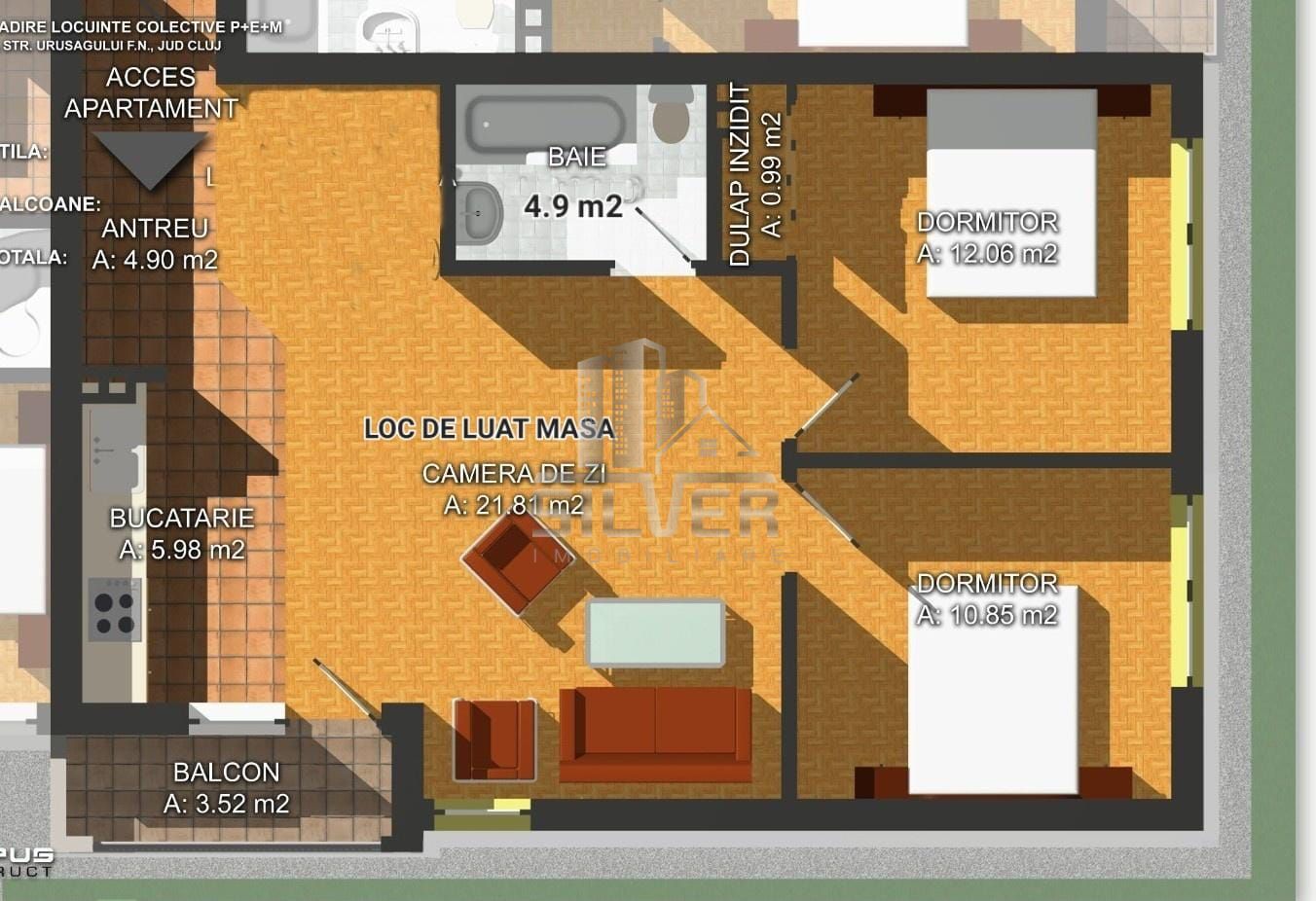 Apartament cu 3 camere la cheie+2 parcari. - Poză 5