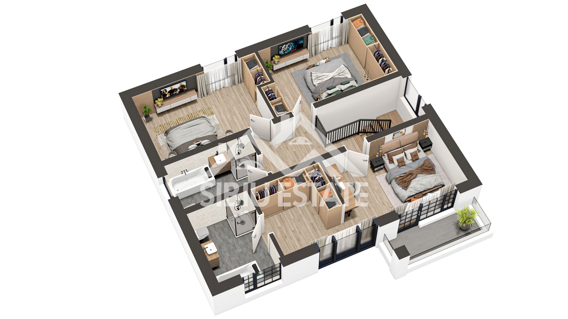 Vila de lux Selimbar proiect Beverly Hills by Casian's Residence - Schiță 7