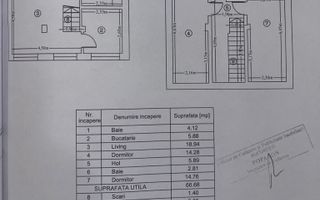 Duplex 3 camere pe 2 niveluri, 2 bai, langa Metrou Aparatorii Patriei - Schiță 10