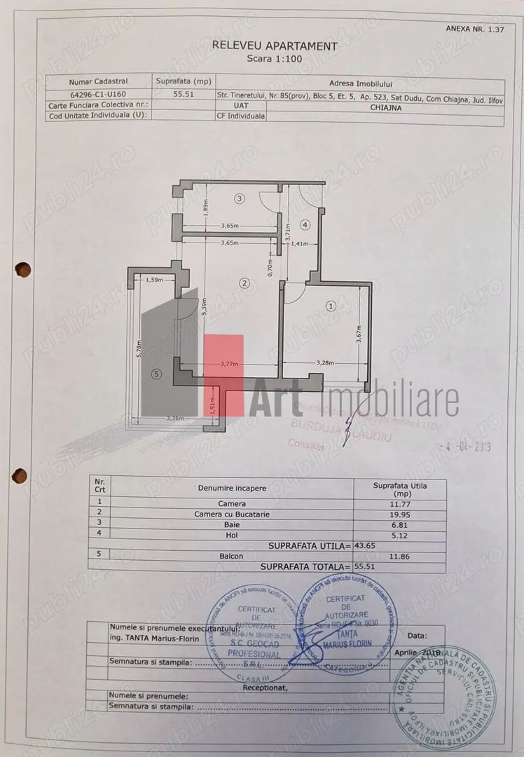 Apartment 2 camere de vanzare pe Tineretului - Poză 11