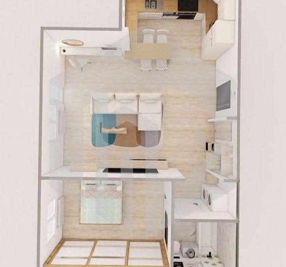 Apartament 2 Camere | 60mpu | Bloc Y  Etaj intermediar | Rahovei - Poză 6