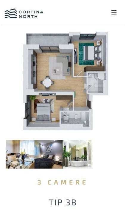 Apartaments 3 camere Cortina North Pipera | Finalizat - Poză 8