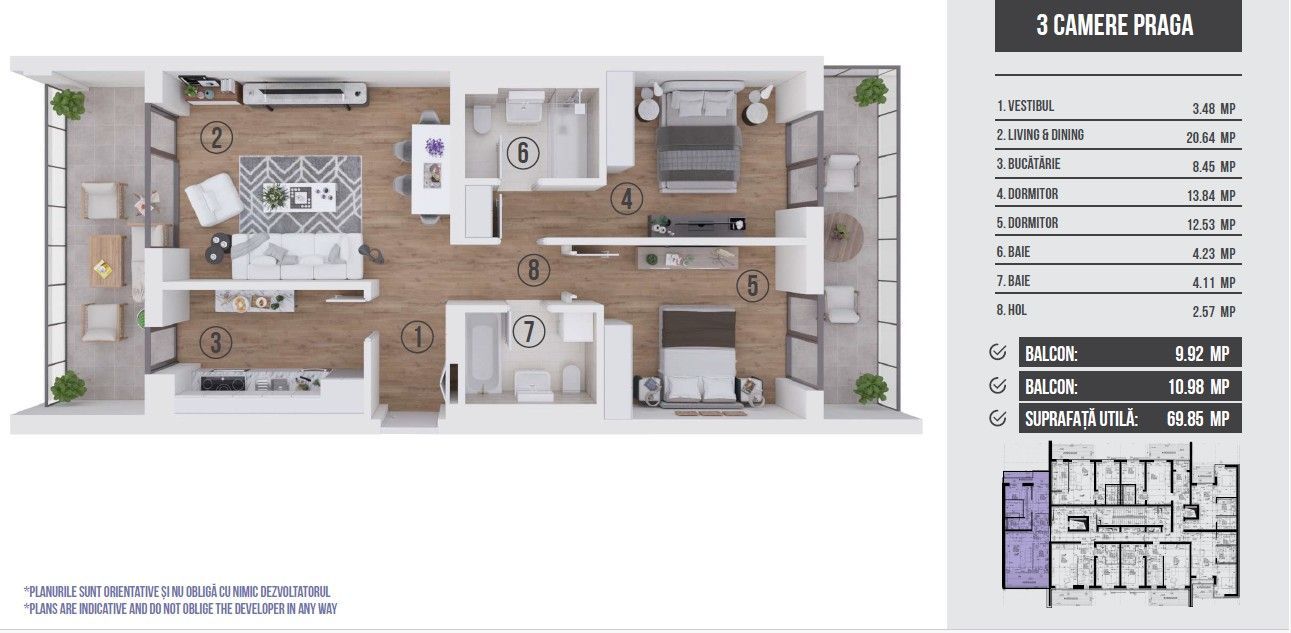 REA1027552 3 camere Pipera I Direct Dezvoltator I metrou Pipera - Poză 19