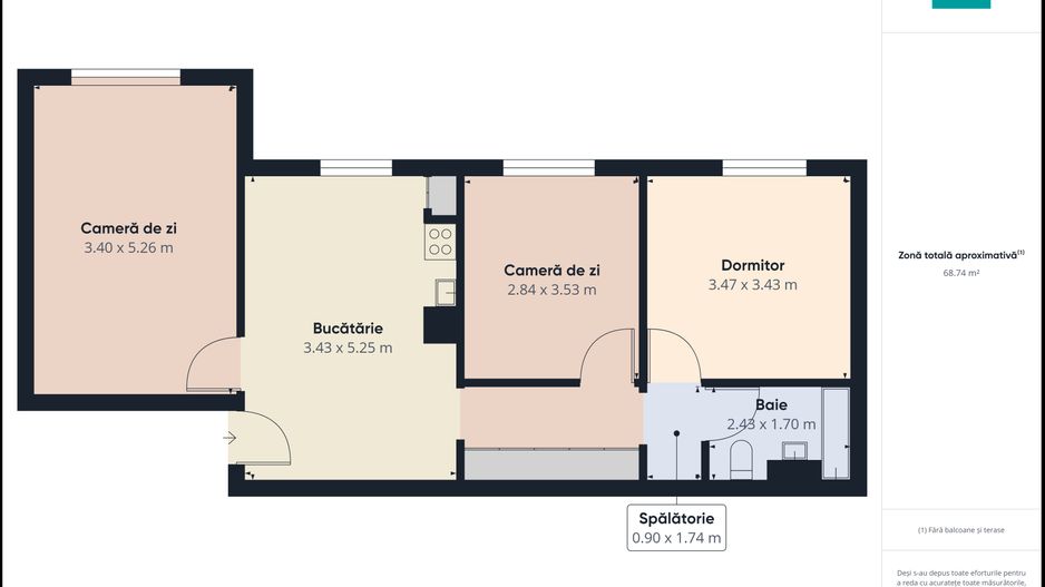 Apartament 3 camere zona Soarelui - Poză 8