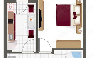 Garsonieră de închiriat Berceni | 35 mp | Drumul Binelui | Bloc nou 2023 - Poză 9