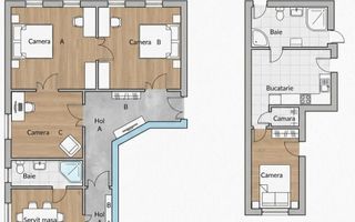 Ocazie! Casă 6 camere, stare buna, 600 mp teren, Centru, zona Tribunal - Poză 6