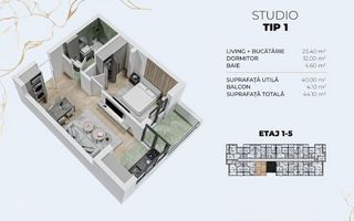 Apartament 2 camere Tip Studio - Biruintei || 15 minute Metrou Berceni - Poză 8