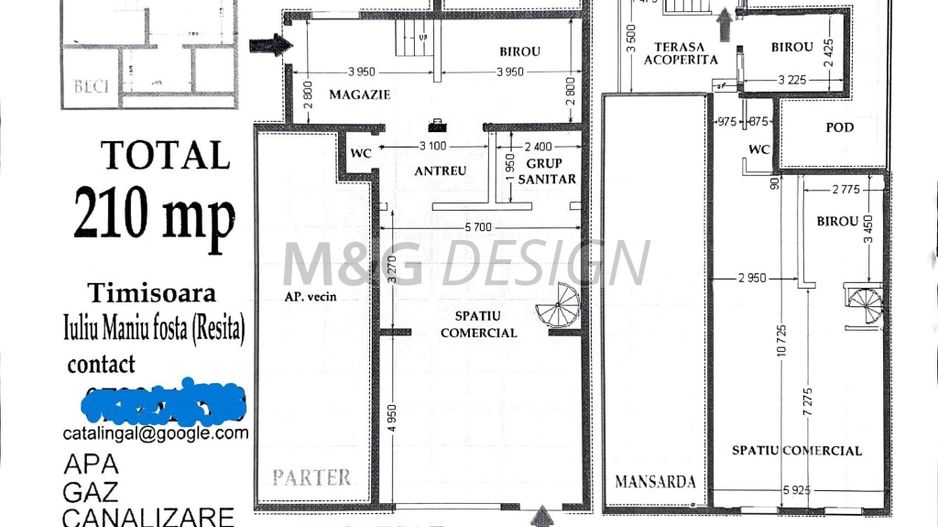 Spatiul comercial sau birouri suprafat utila 160 mp,Str.  Iuliu Maniu - Poză 1