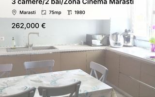 3 camere/2 băi/Zona Cinema Marasti - Poză 1