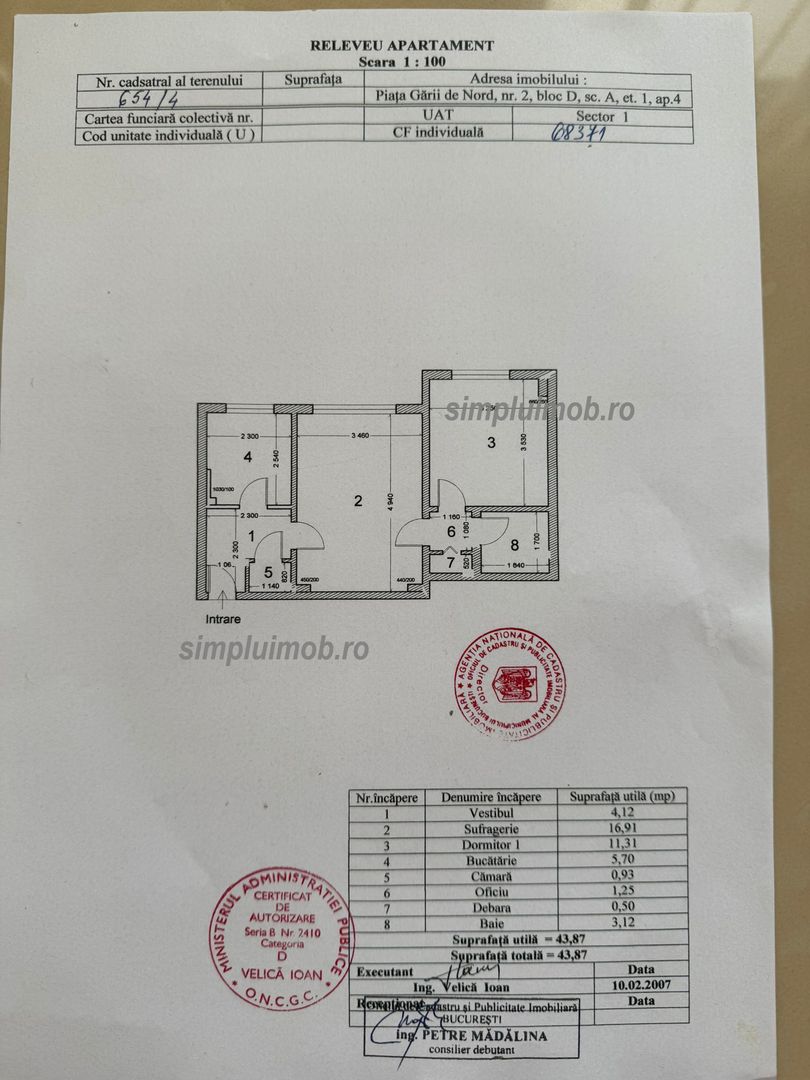 Gara de Nord Metrou superb renovat mobilat utilat - Poză 9