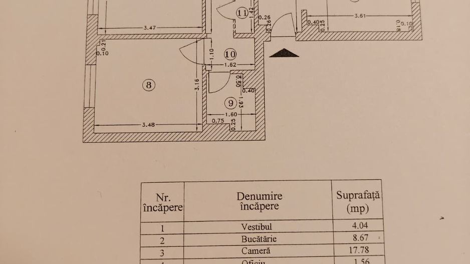 Apartament 4 camere | bloc 1980 | 5 minute metrou Gorjului | Militari - Schiță 10