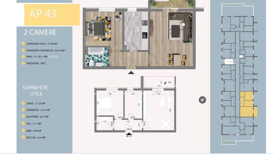 AP. 2 CAMERE SALAJAN- CENTRALA PROPRIE, BUCATARIE INCHISA, COMISION 0% - Poză 7