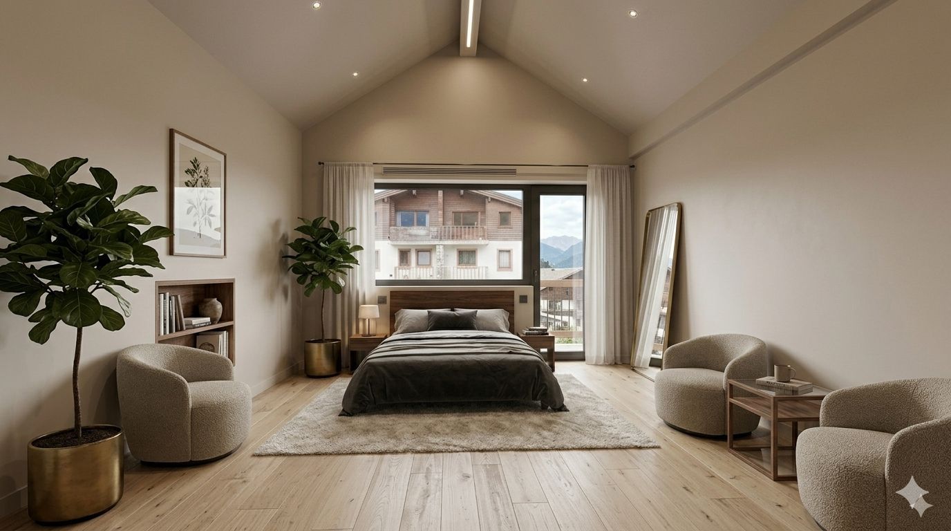 Apartament cu 2 camere 59,40 mp + 30 mp pod - Busteni cartier Zamora - Poză 6