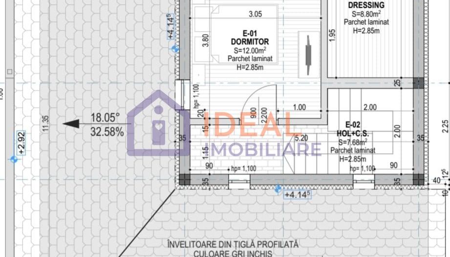 Casa Individuala cu 4 camere si 380 mp curte, in Cristian - Schiță 4