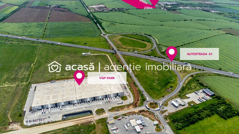 Teren cu PUZ ideal pentru parc logistic și de servicii - Poză 1