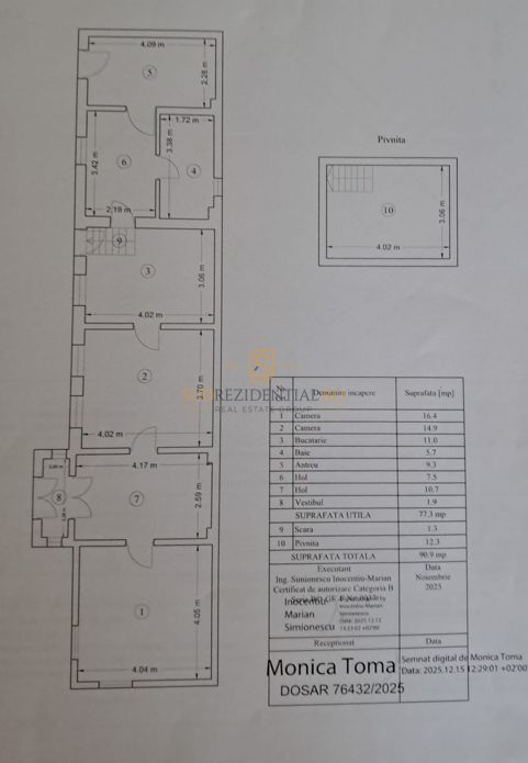 Casa cu 3 camere, teren 288 mp, metrou Eroii Revolutiei - Poză 5