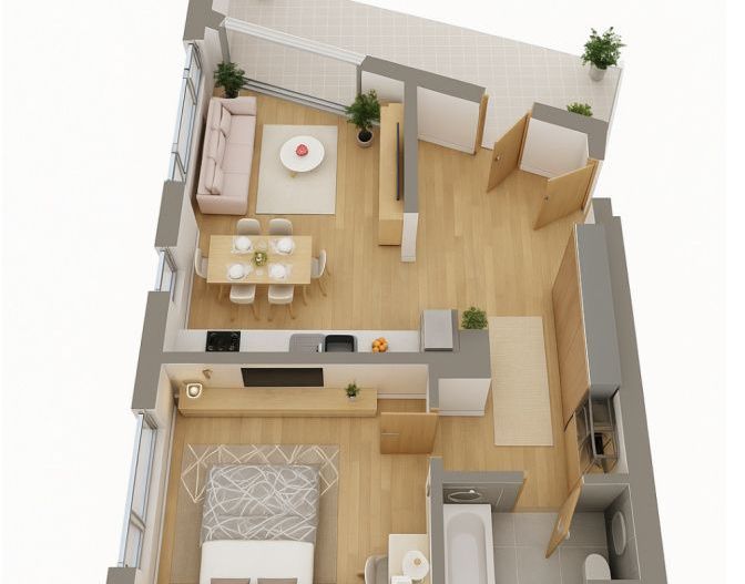 Tomis Plus - Celine Elegance - Vânzare apartament cu 2 camere cu vedere la Lac! - Poză 2