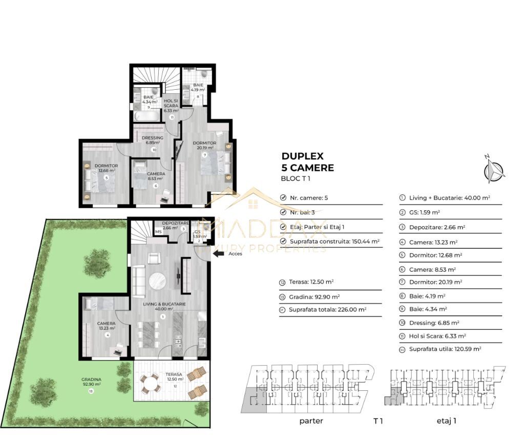 Duplex 5 camere***gradina 93 mp***Lake view//Dna Ghica//Colentina - Poză 24