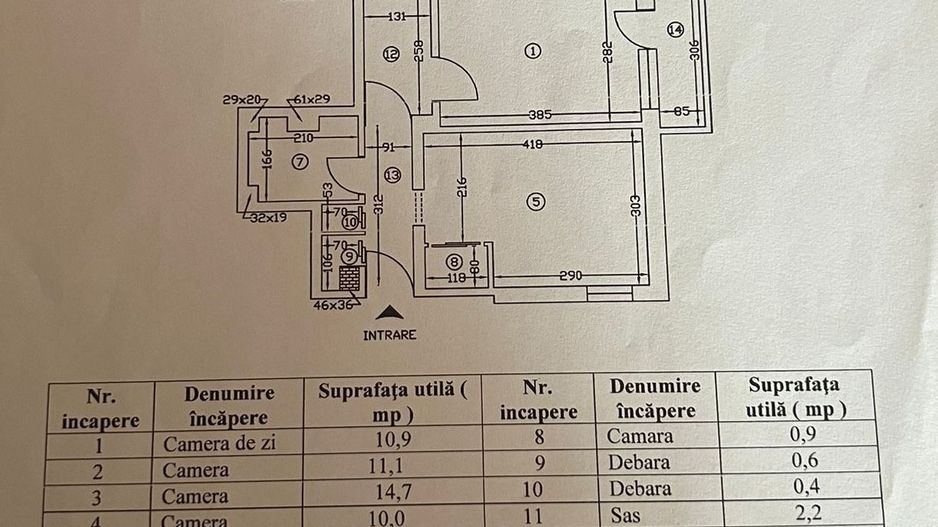 APARTAMENT 4 CAMERE | CENTRALA | LOC DE PARCARE - Schiță 22