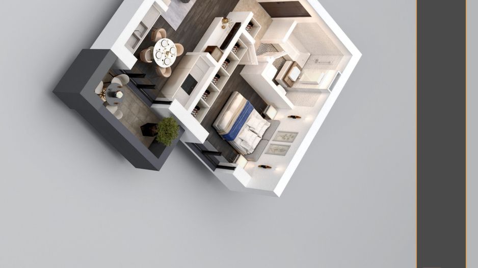 AP. 2CAM. LIVING OPEN-SPACE / INVESTITIE. PALLADY-METROU N TECLU! - Poză 4