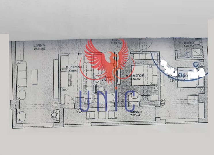 3 camere, la etajul 2- Bloc nou George Enescu zona Lidl - Schiță 3
